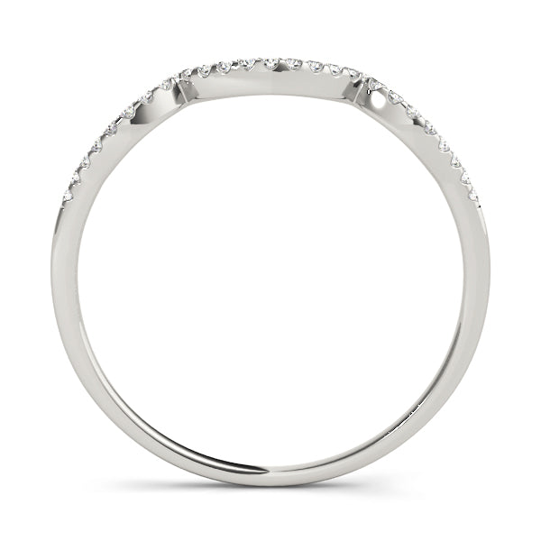 Curved Diamond Wedding Band · 0.08 ct tw
