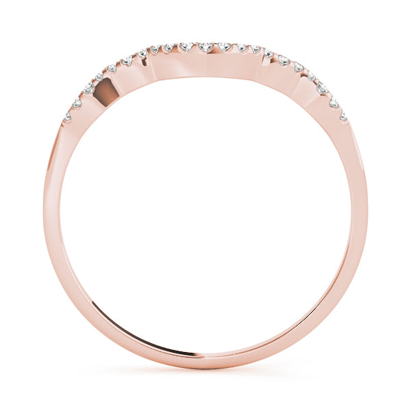 Curved Diamond Wedding Band · 0.08 ct tw