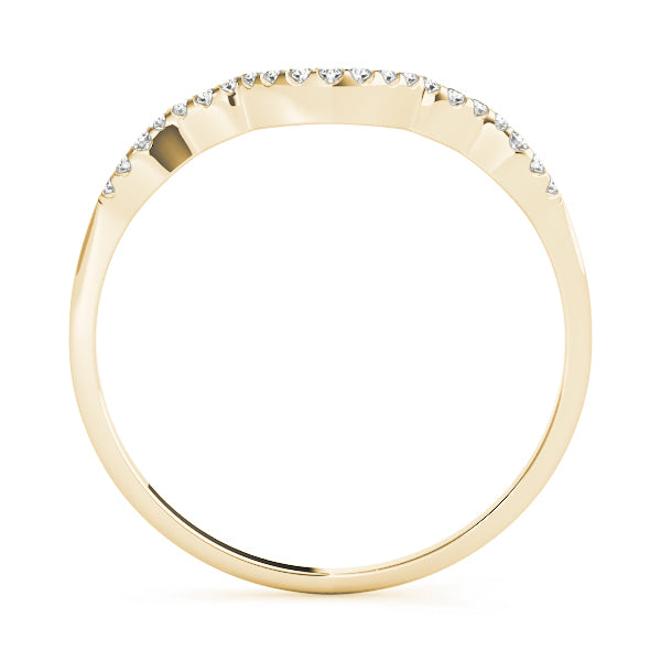 Curved Diamond Wedding Band · 0.08 ct tw