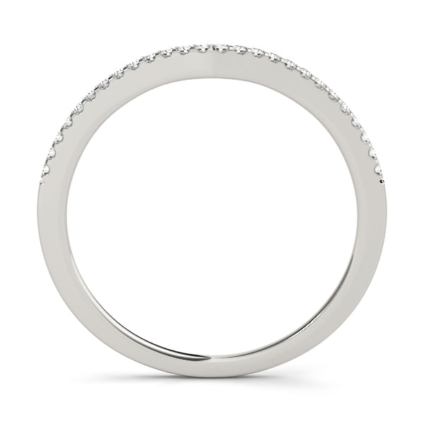 Curved Diamond Wedding Band · 0.10 ct tw