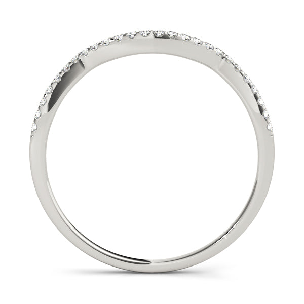 Curved Diamond Wedding Band · 0.10 ct tw