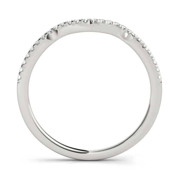 Curved Diamond Wedding Band · 0.13 ct tw