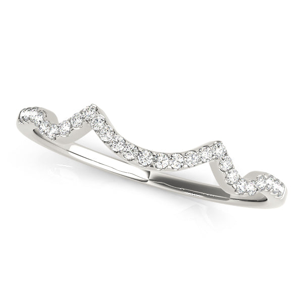 Curved Diamond Wedding Band · 0.11 ct tw