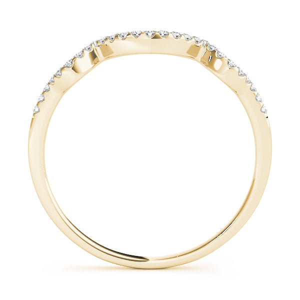 Curved Diamond Wedding Band · 0.11 ct tw