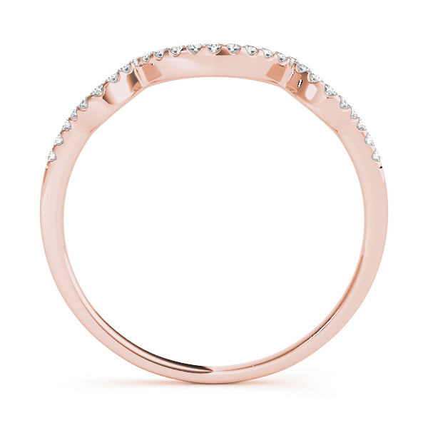 Curved Diamond Wedding Band · 0.11 ct tw