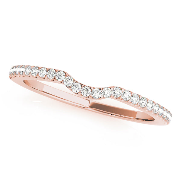 Curved Diamond Wedding Band · 0.14 ct tw