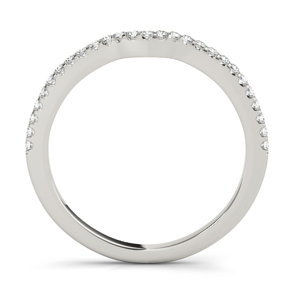 Curved Diamond Wedding Band · 0.13 ct tw