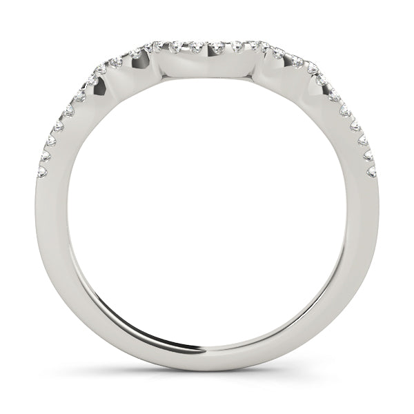 Curved Diamond Wedding Band · 0.13 ct tw