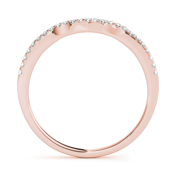 Curved Diamond Wedding Band · 0.14 ct tw