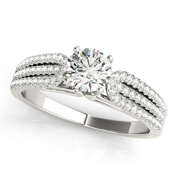 Multi-Row Diamond Engagement Ring · 0.59 ct tw