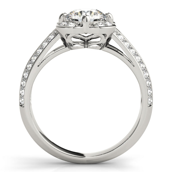 Round Halo Diamond Engagement Ring · 1.44 ct tw