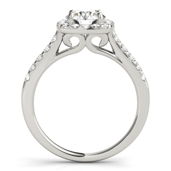 Round Halo Diamond Engagement Ring · 1.27 ct tw