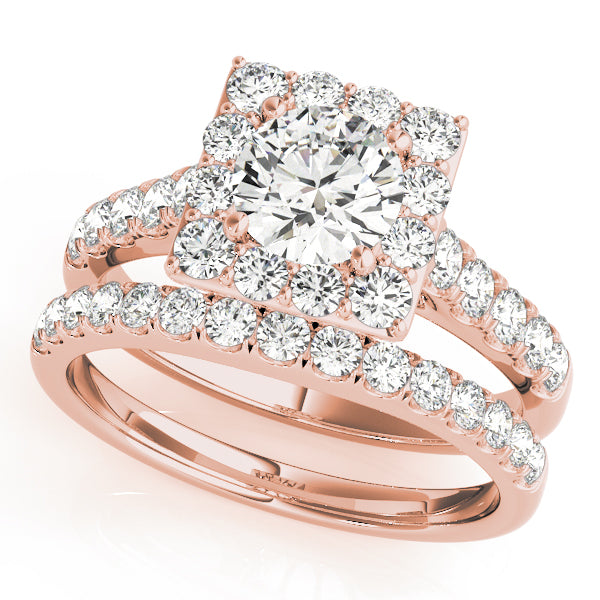 Round Halo Diamond Engagement Ring · 1.75 ct tw