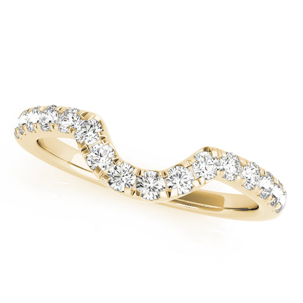 Curved Diamond Wedding Band · 0.40 ct tw