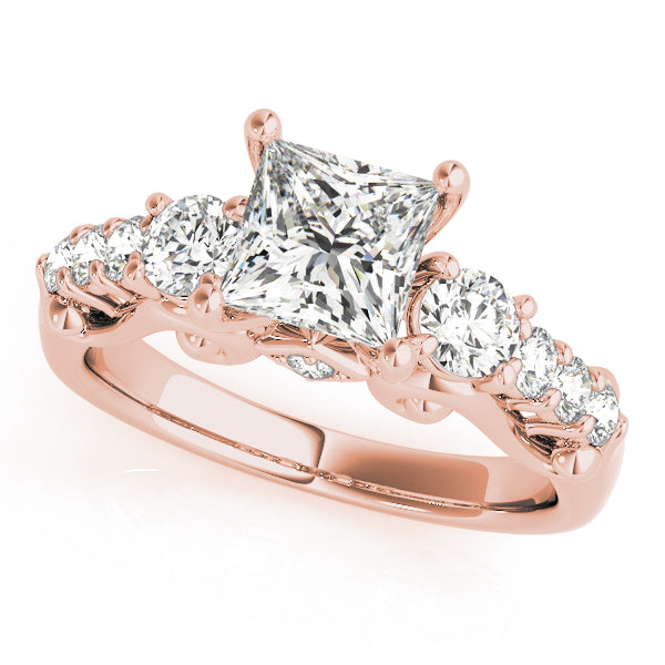 Round Three-Stone Diamond Engagement Ring · 0.72 ct tw
