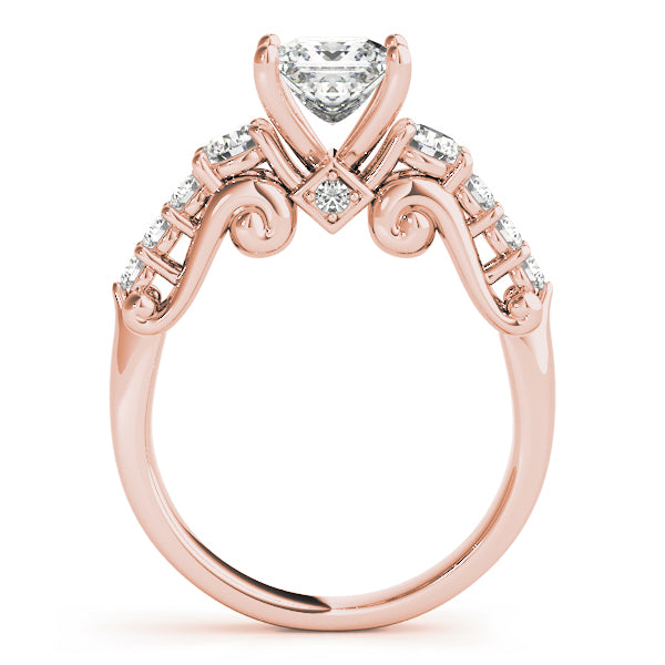 Round Three-Stone Diamond Engagement Ring · 0.72 ct tw