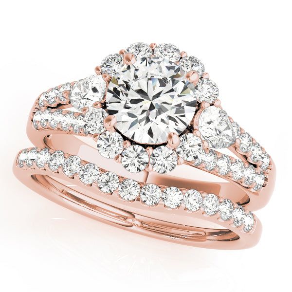 Round Halo Diamond Engagement Ring · 1.88 ct tw