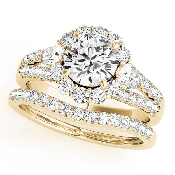 Round Halo Diamond Engagement Ring · 1.88 ct tw
