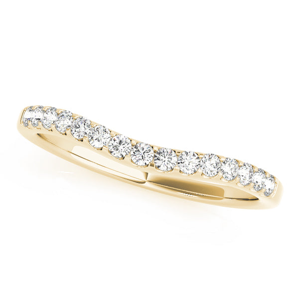Curved Diamond Wedding Band · 0.26 ct tw