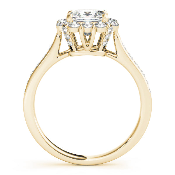 Square Halo & Cushion Diamond Engagement Ring · 2.08 ct tw