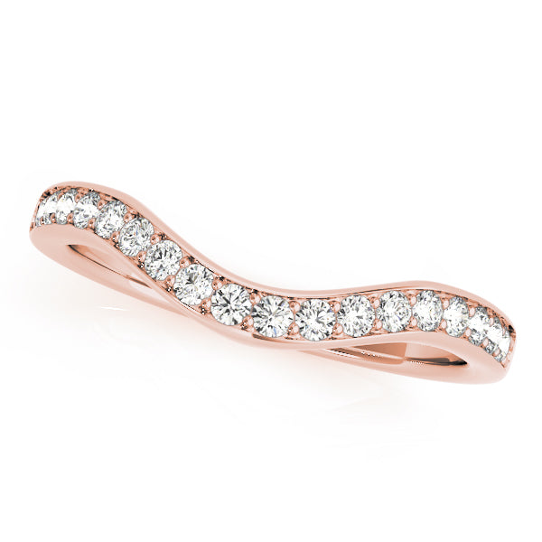 Curved Diamond Wedding Band · 0.19 ct tw