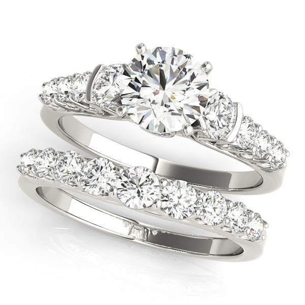 Single Row Prong Set Diamond Engagement Ring · 0.74 ct tw