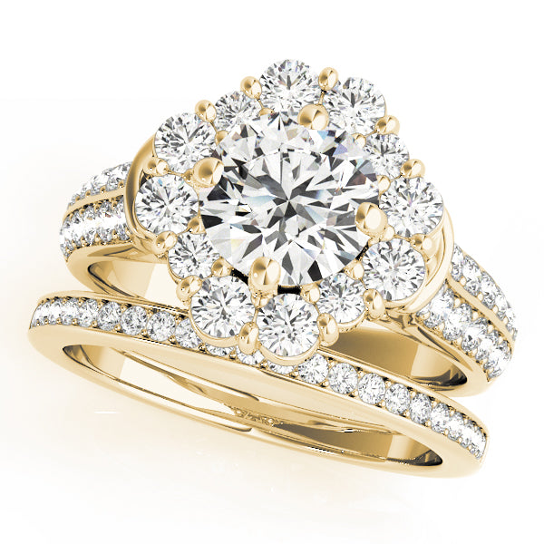 Round Halo Diamond Engagement Ring · 1.78 ct tw