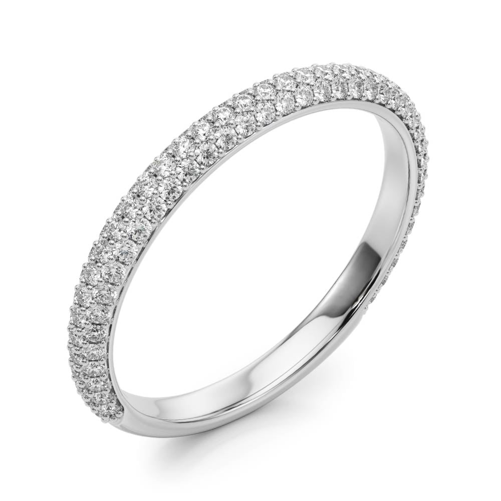 Pave Diamond Wedding Band · 0.50 ct tw