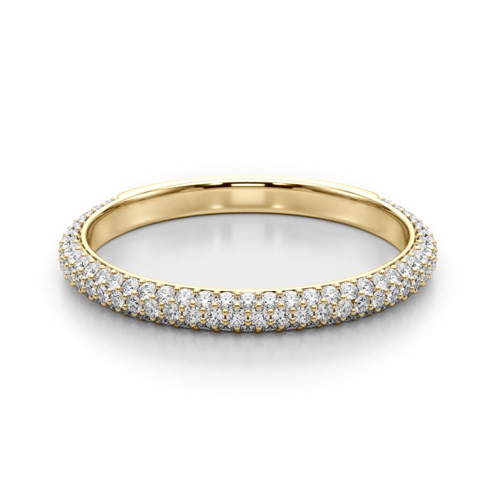 Pave Diamond Wedding Band · 0.54 ct tw