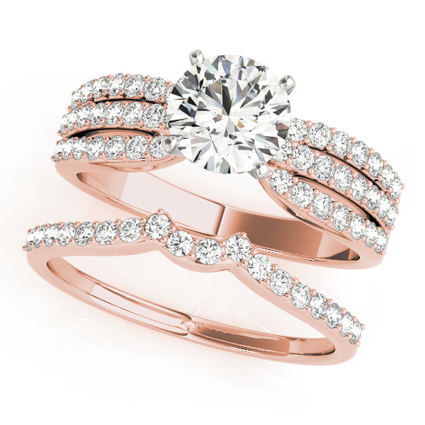 Multi-Row Diamond Engagement Ring · 0.44 ct tw