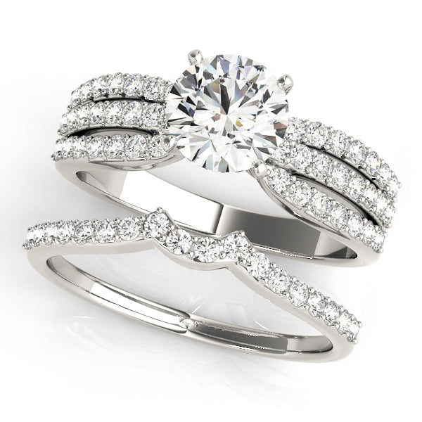 Multi-Row Diamond Engagement Ring · 0.44 ct tw