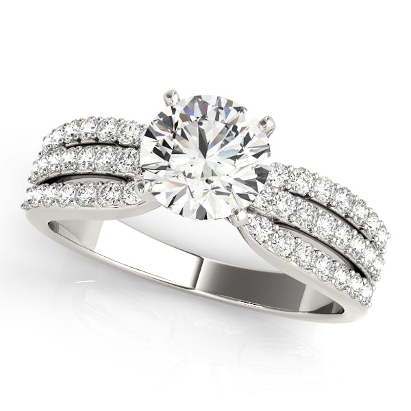 Multi-Row Diamond Engagement Ring · 0.44 ct tw