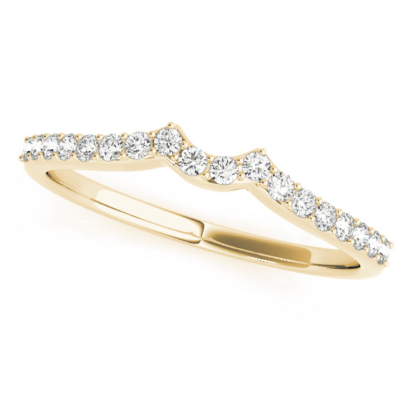 Curved Diamond Wedding Band · 0.18 ct tw
