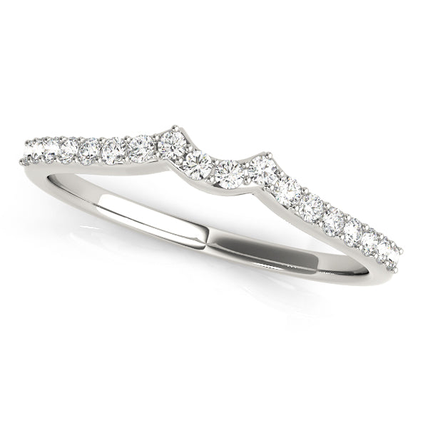 Curved Diamond Wedding Band · 0.18 ct tw
