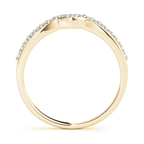 Curved Diamond Wedding Band · 0.18 ct tw