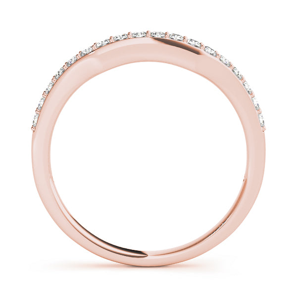 Curved Diamond Wedding Band · 0.18 ct tw