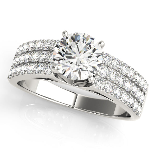 Multi-Row Diamond Engagement Ring · 0.42 ct tw