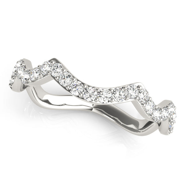 Curved Diamond Wedding Band · 0.21 ct tw