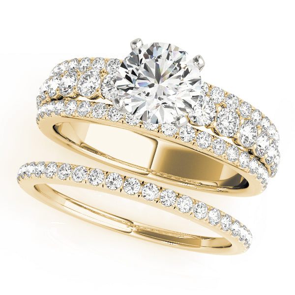 Multi-Row Diamond Engagement Ring · 0.86 ct tw