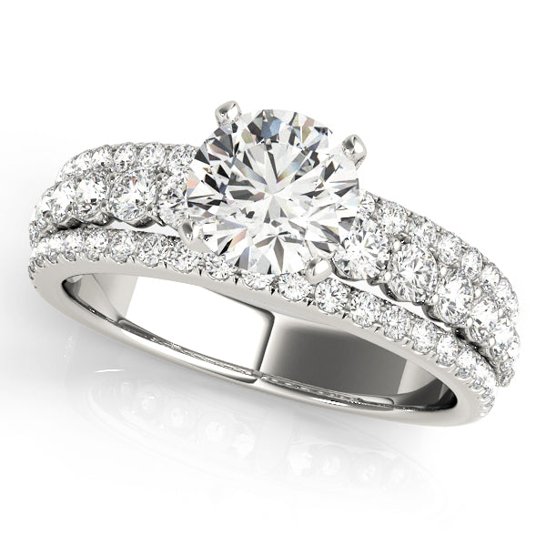 Multi-Row Diamond Engagement Ring · 0.86 ct tw