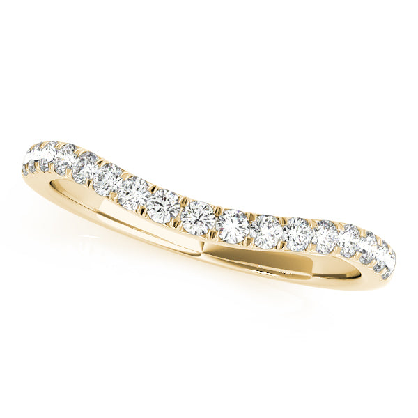 Curved Diamond Wedding Band · 0.26 ct tw