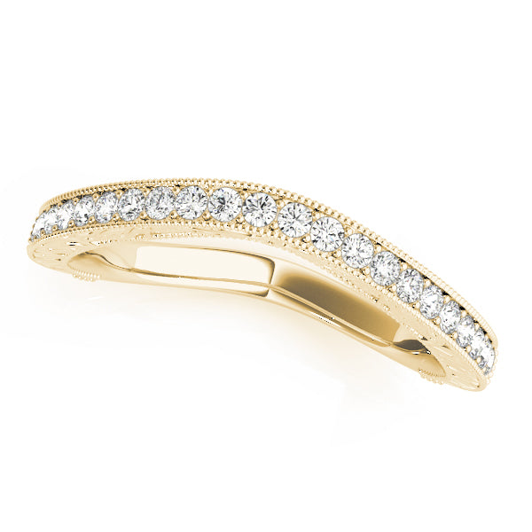 Curved Diamond Wedding Band · 0.17 ct tw