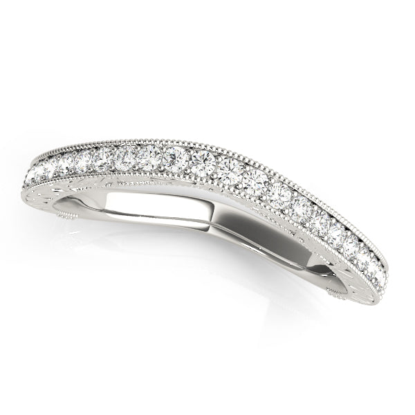 Curved Diamond Wedding Band · 0.17 ct tw