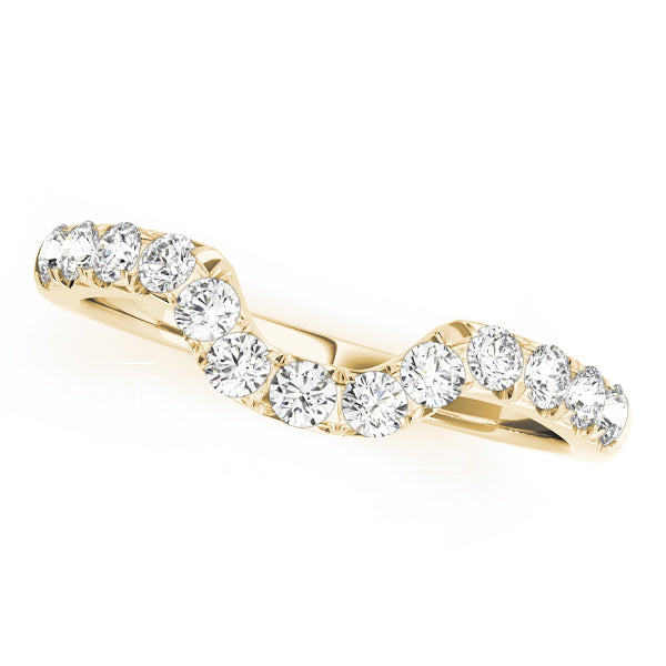 Curved Diamond Wedding Band · 0.39 ct tw