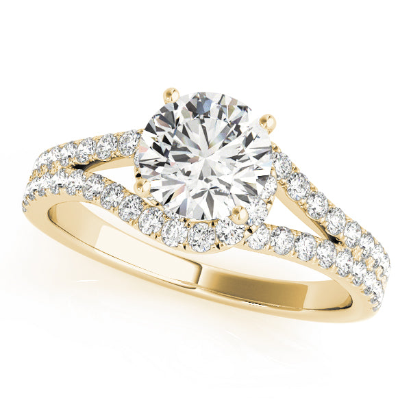Round Bypass Diamond Engagement Ring · 1.06 ct tw