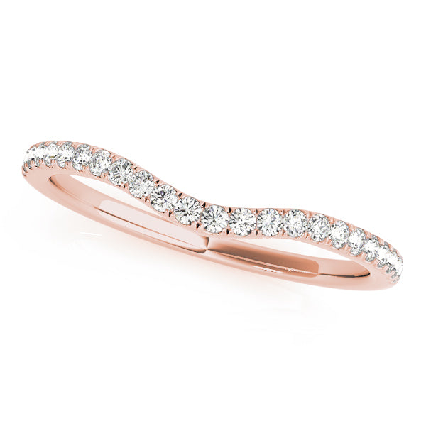 Curved Diamond Wedding Band · 0.14 ct tw