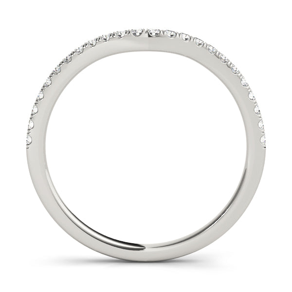 Curved Diamond Wedding Band · 0.14 ct tw