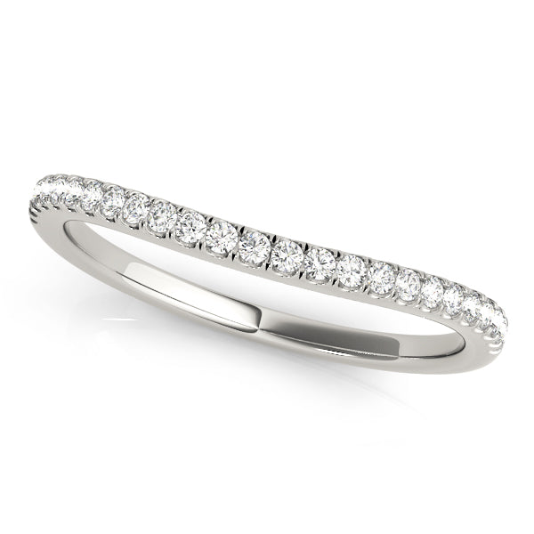 Curved Diamond Wedding Band · 0.10 ct tw