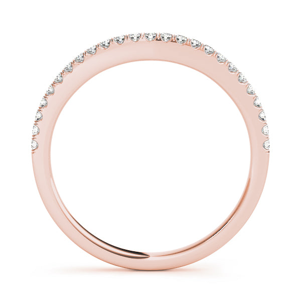 Curved Diamond Wedding Band · 0.10 ct tw