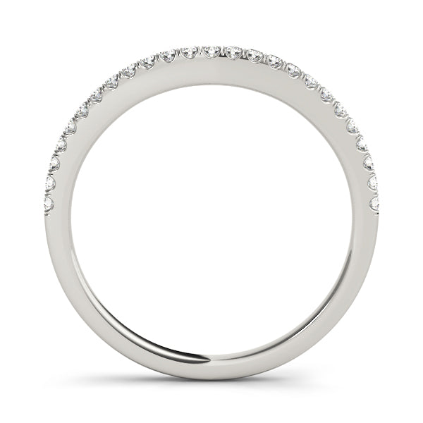 Curved Diamond Wedding Band · 0.10 ct tw